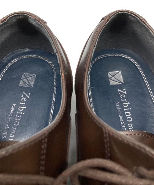 zerbino maurizi（ザビーノ）Zerbino maurizi (ザビーノ) ストレートチップシューズ ブラウン サイズ:24.5の古着・服飾アイテム