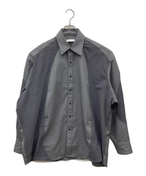 jieda（ジエダ）jieda (ジエダ) SWITCHING SHIRT＜スイッチングシャツ＞ グレー サイズ:1の古着・服飾アイテム