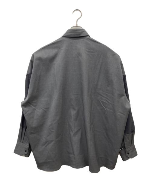 jieda（ジエダ）jieda (ジエダ) SWITCHING SHIRT＜スイッチングシャツ＞ グレー サイズ:1の古着・服飾アイテム