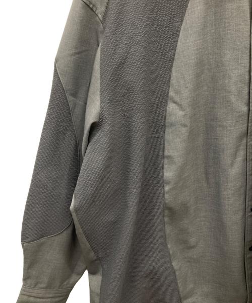 jieda（ジエダ）jieda (ジエダ) SWITCHING SHIRT＜スイッチングシャツ＞ グレー サイズ:1の古着・服飾アイテム