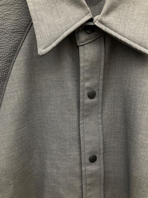 jieda（ジエダ）jieda (ジエダ) SWITCHING SHIRT＜スイッチングシャツ＞ グレー サイズ:1の古着・服飾アイテム