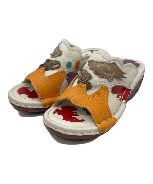 estacion（エスタシオ）ESTACION (エスタシオ) 魚モチーフ コンフォートサンダル アイボリー サイズ:Sの古着・服飾アイテム