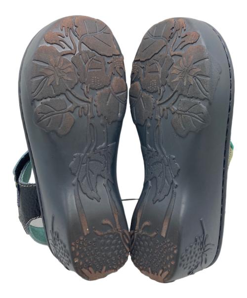 estacion（エスタシオ）ESTACION (エスタシオ) コンフォートサンダル ブルー×グリーン サイズ:Sの古着・服飾アイテム