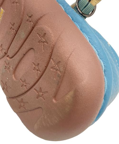 estacion（エスタシオ）ESTACION (エスタシオ) オープントゥ猫デザインサンダル ブルー サイズ:Sの古着・服飾アイテム