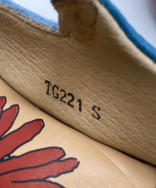 estacion（エスタシオ）ESTACION (エスタシオ) オープントゥ猫デザインサンダル ブルー サイズ:Sの古着・服飾アイテム