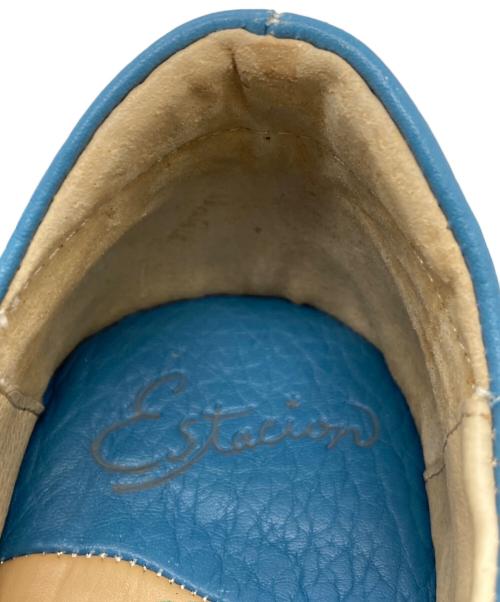 estacion（エスタシオ）ESTACION (エスタシオ) オープントゥ猫デザインサンダル ブルー サイズ:Sの古着・服飾アイテム