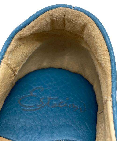 estacion（エスタシオ）ESTACION (エスタシオ) オープントゥ猫デザインサンダル ブルー サイズ:Sの古着・服飾アイテム