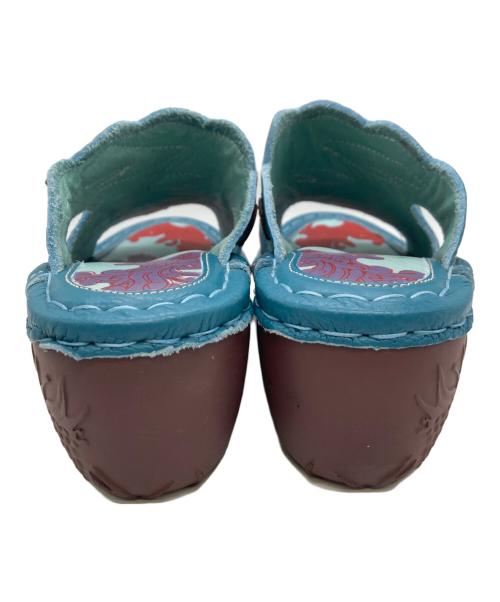 estacion（エスタシオ）estacion (エスタシオ) 魚モチーフ コンフォートサンダル ブルー サイズ:Sの古着・服飾アイテム