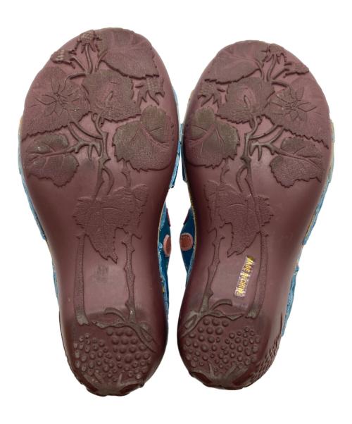 estacion（エスタシオ）estacion (エスタシオ) 魚モチーフ コンフォートサンダル ブルー サイズ:Sの古着・服飾アイテム