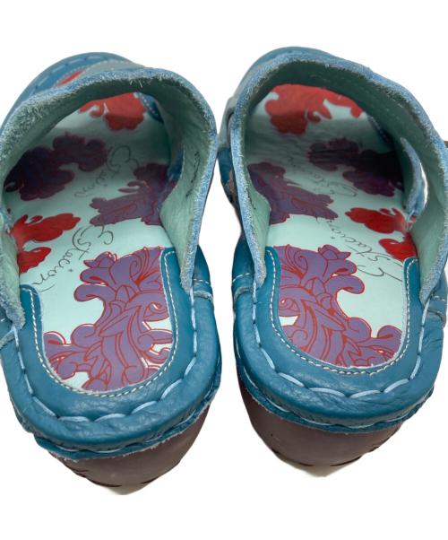 estacion（エスタシオ）estacion (エスタシオ) 魚モチーフ コンフォートサンダル ブルー サイズ:Sの古着・服飾アイテム