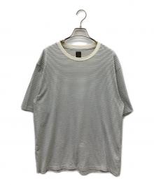 BATONER（バトナ―）の古着「ボーダーTシャツ」｜アイボリー×ブルー