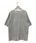 BATONER (バトナ―) ボーダーTシャツ アイボリー×ブルー サイズ:M：5000円