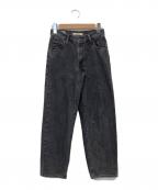 LEVI'S PReMIUMリーバイス プレミアム）の古着「バギーデニム BAGGY DAD BLACK STONE WASH」｜ブラック