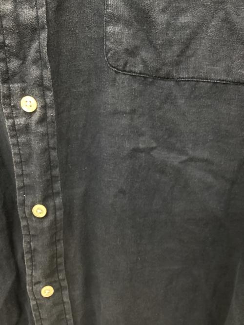 POLO RALPH LAUREN（ポロ・ラルフローレン）POLO RALPH LAUREN (ポロ・ラルフローレン) 90s リネンシャツ ネイビー サイズ:Mの古着・服飾アイテム