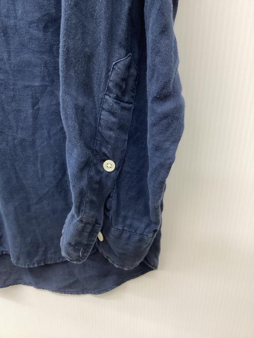 POLO RALPH LAUREN（ポロ・ラルフローレン）POLO RALPH LAUREN (ポロ・ラルフローレン) 90s リネンシャツ ネイビー サイズ:Mの古着・服飾アイテム