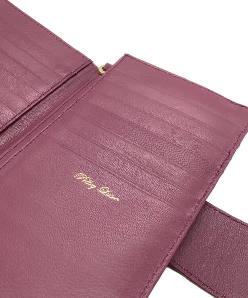 Pelley Lusso（ペレリールッソ）pelley lusso (ペレリールッソ) クロコダイル ショルダーウォレット レッドの古着・服飾アイテム