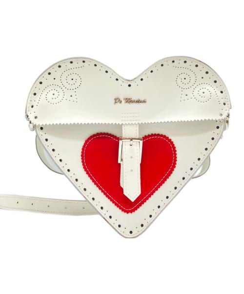 Dr.Martens（ドクターマーチン）Dr.Martens (ドクターマーチン) HEART LEATHER SATCHEL BAG/ハートレザーサッチェルバック ホワイト×レッド サイズ:-の古着・服飾アイテム