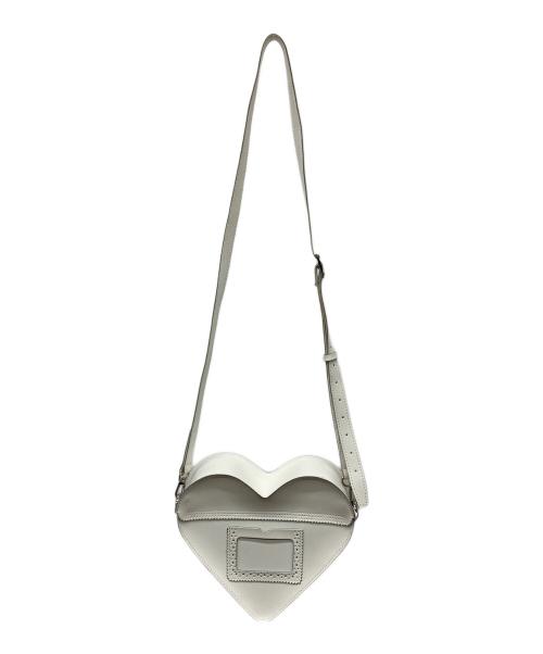Dr.Martens（ドクターマーチン）Dr.Martens (ドクターマーチン) HEART LEATHER SATCHEL BAG/ハートレザーサッチェルバック ホワイト×レッド サイズ:-の古着・服飾アイテム