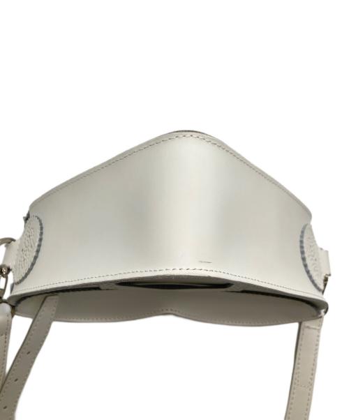 Dr.Martens（ドクターマーチン）Dr.Martens (ドクターマーチン) HEART LEATHER SATCHEL BAG/ハートレザーサッチェルバック ホワイト×レッド サイズ:-の古着・服飾アイテム