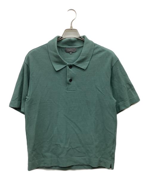 MARGARET HOWELL（マーガレットハウエル）MARGARET HOWELL (マーガレットハウエル) 24SS COMPACT COTTON PIQUE/鹿の子ポロシャツ グリーン サイズ:Mの古着・服飾アイテム