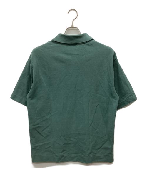 MARGARET HOWELL（マーガレットハウエル）MARGARET HOWELL (マーガレットハウエル) 24SS COMPACT COTTON PIQUE/鹿の子ポロシャツ グリーン サイズ:Mの古着・服飾アイテム