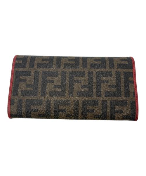 FENDI（フェンディ）FENDI (フェンディ) ズッカ柄コンチネンタルウォレット ブラウンの古着・服飾アイテム
