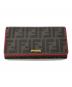 FENDI（フェンディ）の古着「ズッカ柄コンチネンタルウォレット」｜ブラウン