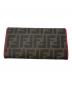 FENDI (フェンディ) ズッカ柄コンチネンタルウォレット ブラウン：7000円