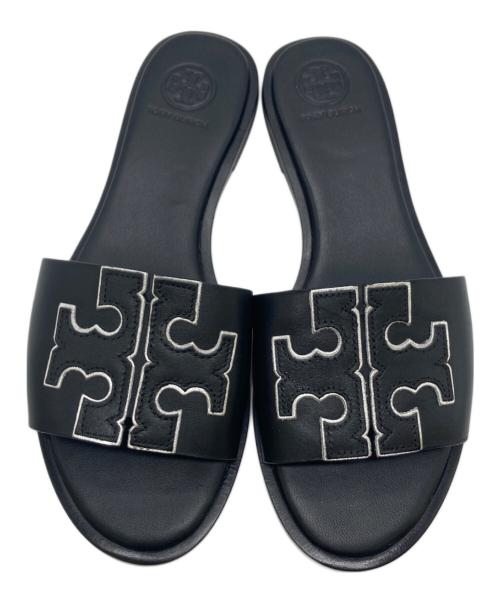 TORY BURCH（トリーバーチ）TORY BURCH (トリーバーチ) Ines Flat Slide Sandals/イネスフラットスライドサンダル ブラック サイズ:6 1/2の古着・服飾アイテム