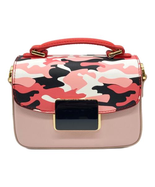Folli Follie（フォリフォリ）Folli Follie (フォリフォリ) カモ柄フラップショルダーバッグ ピンクの古着・服飾アイテム