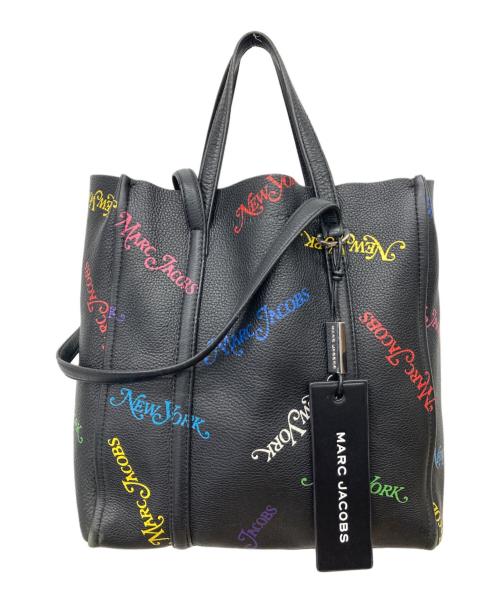 MARC JACOBS（マークジェイコブス）MARC JACOBS (マークジェイコブス) NEW YORK MAGAZINE (ニューヨークマガジン) THE TAG TOTE ブラックの古着・服飾アイテム