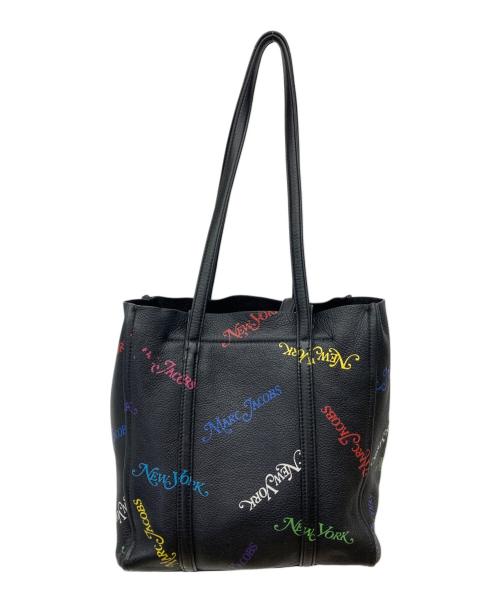 MARC JACOBS（マークジェイコブス）MARC JACOBS (マークジェイコブス) NEW YORK MAGAZINE (ニューヨークマガジン) THE TAG TOTE ブラックの古着・服飾アイテム