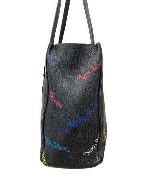 MARC JACOBS（マークジェイコブス）MARC JACOBS (マークジェイコブス) NEW YORK MAGAZINE (ニューヨークマガジン) THE TAG TOTE ブラックの古着・服飾アイテム