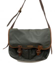 POLO RALPH LAUREN（ポロ・ラルフローレン）の古着「オイルドメッセンジャーバッグ」｜オリーブ