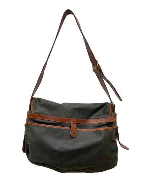 POLO RALPH LAUREN（ポロ・ラルフローレン）POLO RALPH LAUREN (ポロ・ラルフローレン) オイルドメッセンジャーバッグ オリーブの古着・服飾アイテム