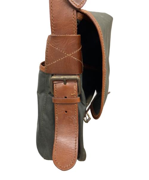 POLO RALPH LAUREN（ポロ・ラルフローレン）POLO RALPH LAUREN (ポロ・ラルフローレン) オイルドメッセンジャーバッグ オリーブの古着・服飾アイテム