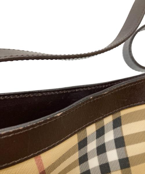 BURBERRY LONDON（バーバリーロンドン）BURBERRY LONDON (バーバリーロンドン) ノバチェックセミショルダーバッグ ベージュの古着・服飾アイテム