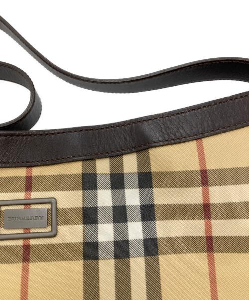 BURBERRY LONDON（バーバリーロンドン）BURBERRY LONDON (バーバリーロンドン) ノバチェックセミショルダーバッグ ベージュの古着・服飾アイテム