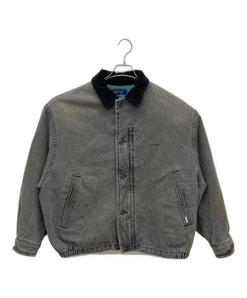 NAUTICA（ノーティカ）NAUTICA (ノーティカ) ヴィンテージ加工デニムブルゾン グレー サイズ:Mの古着・服飾アイテム