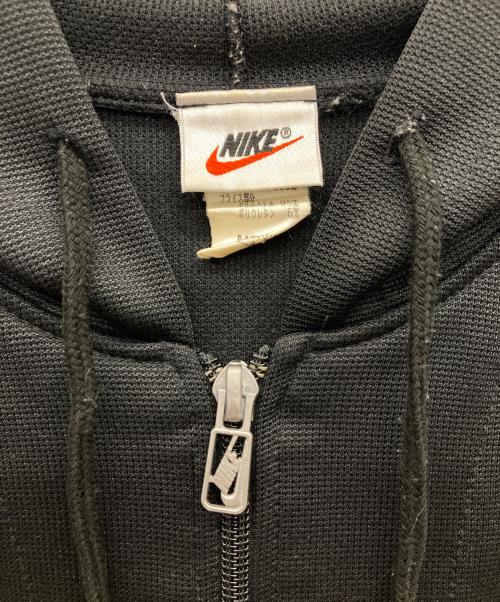 NIKE（ナイキ）NIKE (ナイキ) 90S 銀タグ ロゴ刺繍ハーフジップパーカー ブラック サイズ:Mの古着・服飾アイテム