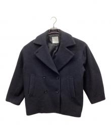 CLANE（クラネ）の古着「オーバー ライン ダブル コート - OVER LINE DOUBLE COAT」｜ネイビー