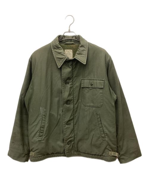 U'S NAVY（ユーエスネイビー）U'S NAVY (ユーエスネイビー) A-2デッキジャケット/83年製 80s オリーブ サイズ:42-44の古着・服飾アイテム
