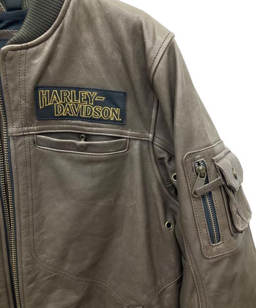 HARLEY-DAVIDSON（ハーレーダビッドソン）HARLEY-DAVIDSON (ハーレーダビッドソン) Ventura 3-in1 Leather Jacket ブラウン サイズ:Mの古着・服飾アイテム