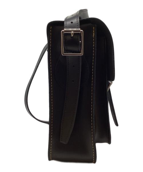 Dr.Martens（ドクターマーチン）Dr.Martens (ドクターマーチン) 13インチ レザー サッチェルバッグ ブラックの古着・服飾アイテム