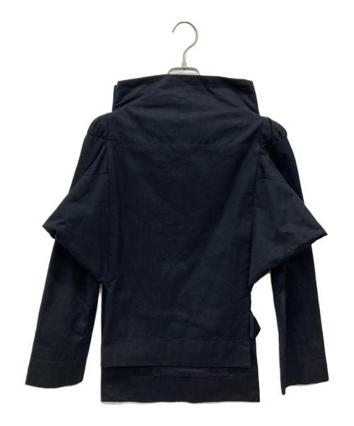 Vivienne Westwood RED LABEL（ヴィヴィアンウエストウッドレッドレーベル）Vivienne Westwood RED LABEL (ヴィヴィアンウエストウッドレッドレーベル) ストライププルオーバーブラウス ネイビー サイズ:1の古着・服飾アイテム