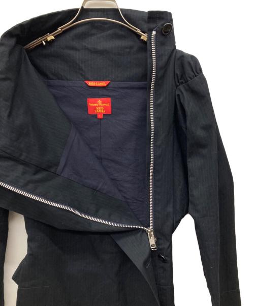 Vivienne Westwood RED LABEL（ヴィヴィアンウエストウッドレッドレーベル）Vivienne Westwood RED LABEL (ヴィヴィアンウエストウッドレッドレーベル) ストライププルオーバーブラウス ネイビー サイズ:1の古着・服飾アイテム