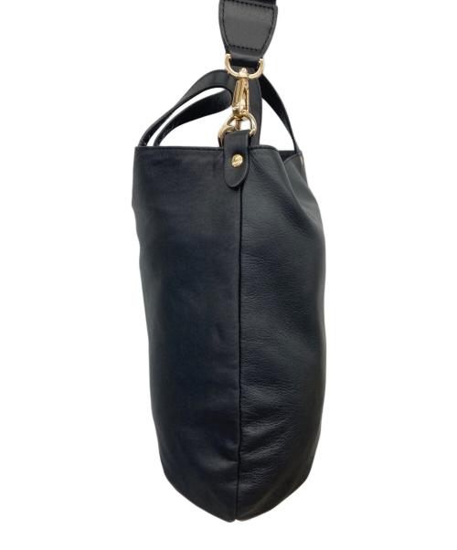 russet（ラシット）russet (ラシット) ソフトレザー2WAYトートバッグ ブラックの古着・服飾アイテム