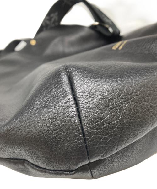 russet（ラシット）russet (ラシット) ソフトレザー2WAYトートバッグ ブラックの古着・服飾アイテム