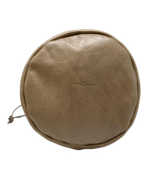 arts&crafts（アーツアンドクラフツ）ARTS&CRAFTS (アーツアンドクラフツ) DRAW STRINGS POUCH M/巾着バッグ ブラウンの古着・服飾アイテム
