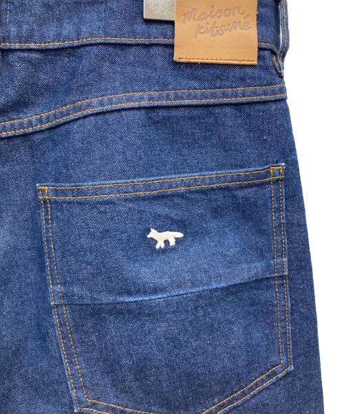 maison kitsune（メゾンキツネ）MAISON KITSUNE (メゾンキツネ) ストレート デニム ジーンズ インディゴ サイズ:31の古着・服飾アイテム